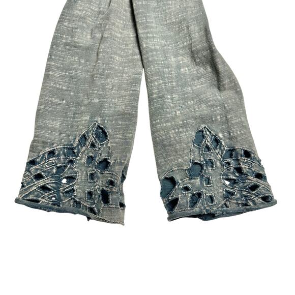 Free People | Women | Luna Embroidered Crochet Eyelet Long Sleeve Top | Medium - Picture 13 of 16